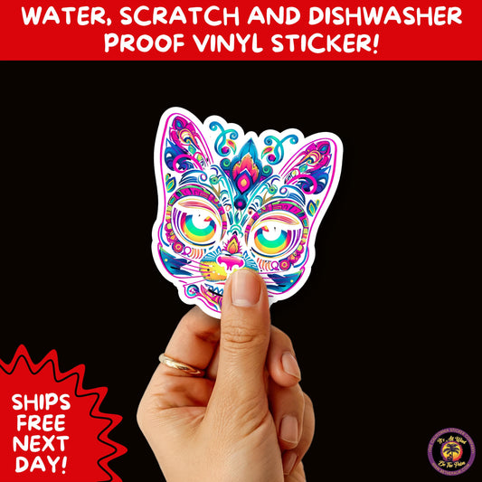 SUGAR SKULL STICKERS Day of the Dead Aesthetic Sticker Pack for Journals Laptops Water Bottles Halloween Decor and Spooky Season Gifts