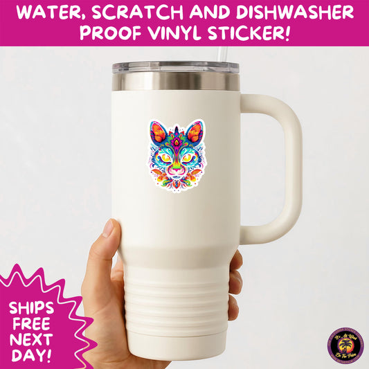 SUGAR SKULL STICKERS Day of the Dead Aesthetic Sticker Pack for Journals Laptops Water Bottles Halloween Decor and Spooky Season Gifts