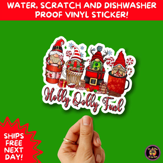 CHRISTMAS STICKER PACK | Festive Holiday Decor Vinyl Stickers Perfect for Journals Gifts Planners Stocking Stuffers Winter for coffee lovers
