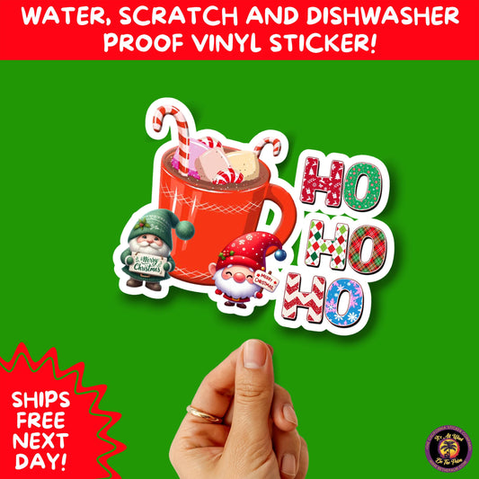 CHRISTMAS STICKER PACK | Festive Holiday Decor Vinyl Stickers Perfect for Journals Gifts Planners Stocking Stuffers Winter for coffee lovers