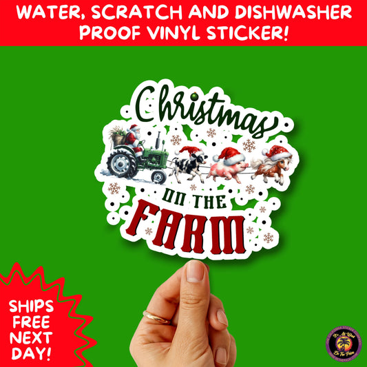 CHRISTMAS STICKER PACK | Festive Holiday Decor Vinyl Stickers Perfect for Journals Gifts Planners Stocking Stuffers Winter for coffee lovers