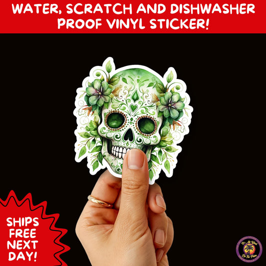 SUGAR SKULL STICKERS Day of the Dead Aesthetic Sticker Pack for Journals Laptops Water Bottles Halloween Decor and Spooky Season Gifts