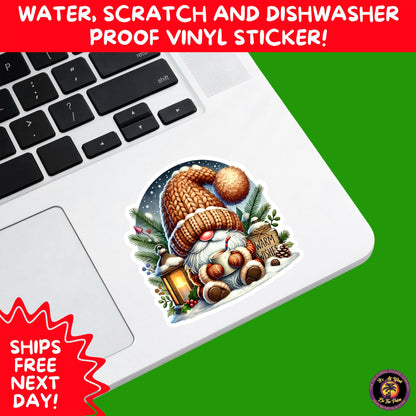 CHRISTMAS STICKER PACK | Festive Holiday Decor Vinyl Stickers Perfect for Journals Gifts Planners Stocking Stuffers Winter for gnome lovers