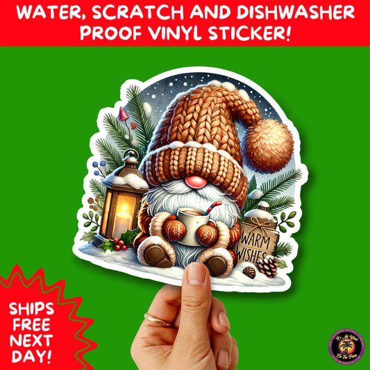 CHRISTMAS STICKER PACK | Festive Holiday Decor Vinyl Stickers Perfect for Journals Gifts Planners Stocking Stuffers Winter for gnome lovers