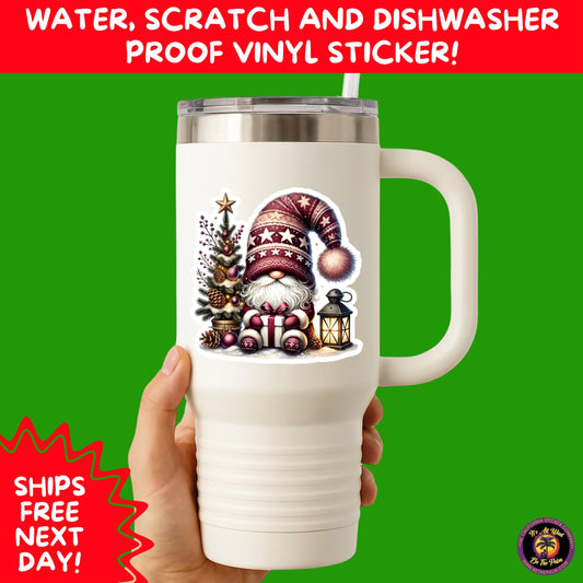 CHRISTMAS STICKER PACK | Festive Holiday Decor Vinyl Stickers Perfect for Journals Gifts Planners Stocking Stuffers Winter for gnome lovers