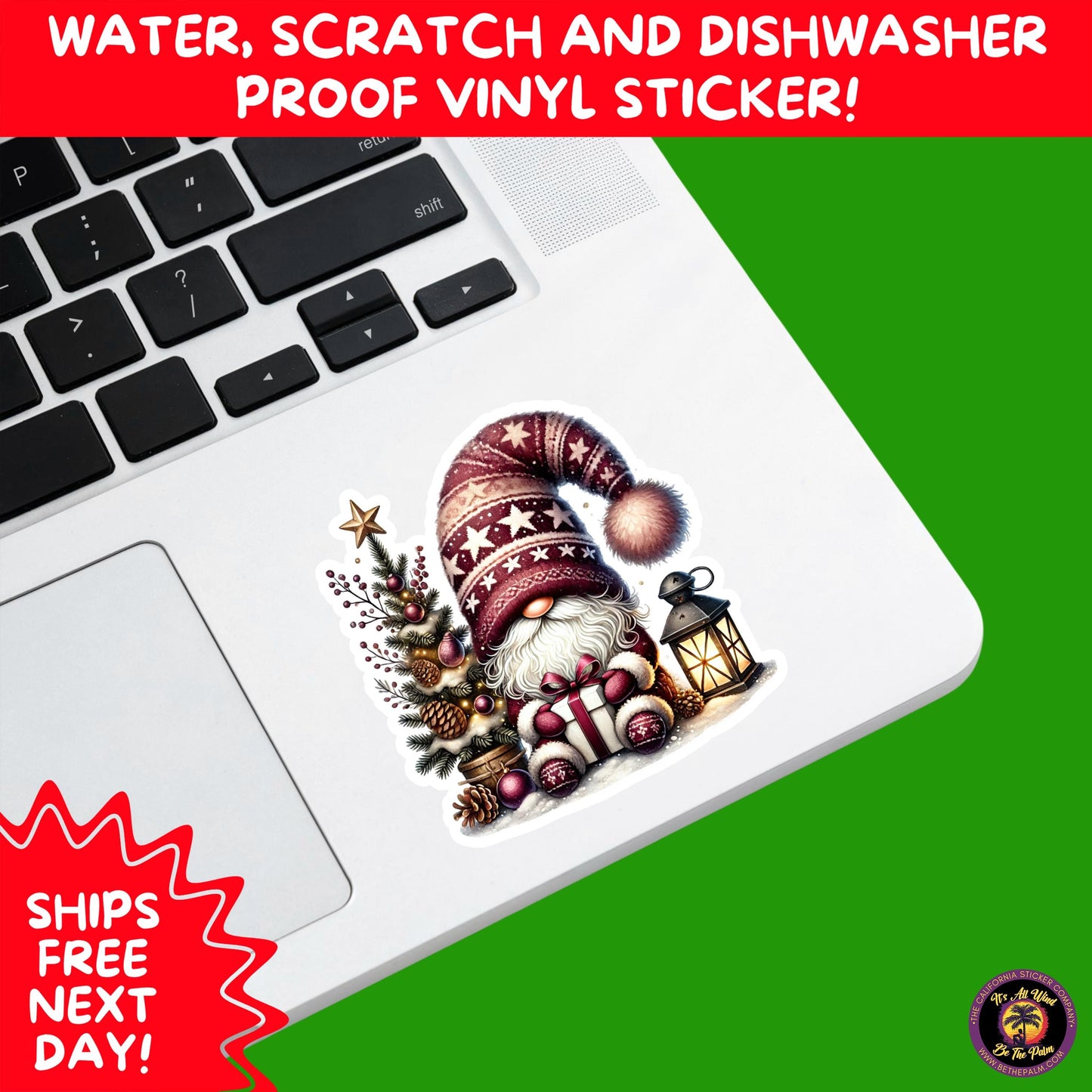 CHRISTMAS STICKER PACK | Festive Holiday Decor Vinyl Stickers Perfect for Journals Gifts Planners Stocking Stuffers Winter for gnome lovers