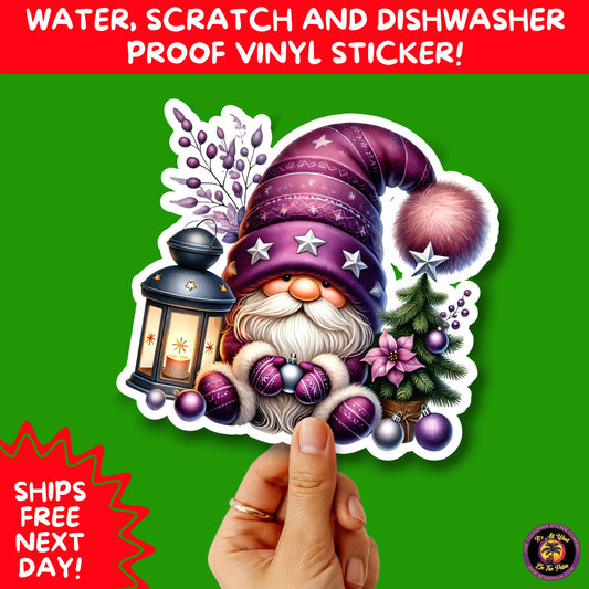 CHRISTMAS STICKER PACK | Festive Holiday Decor Vinyl Stickers Perfect for Journals Gifts Planners Stocking Stuffers Winter for gnome lovers