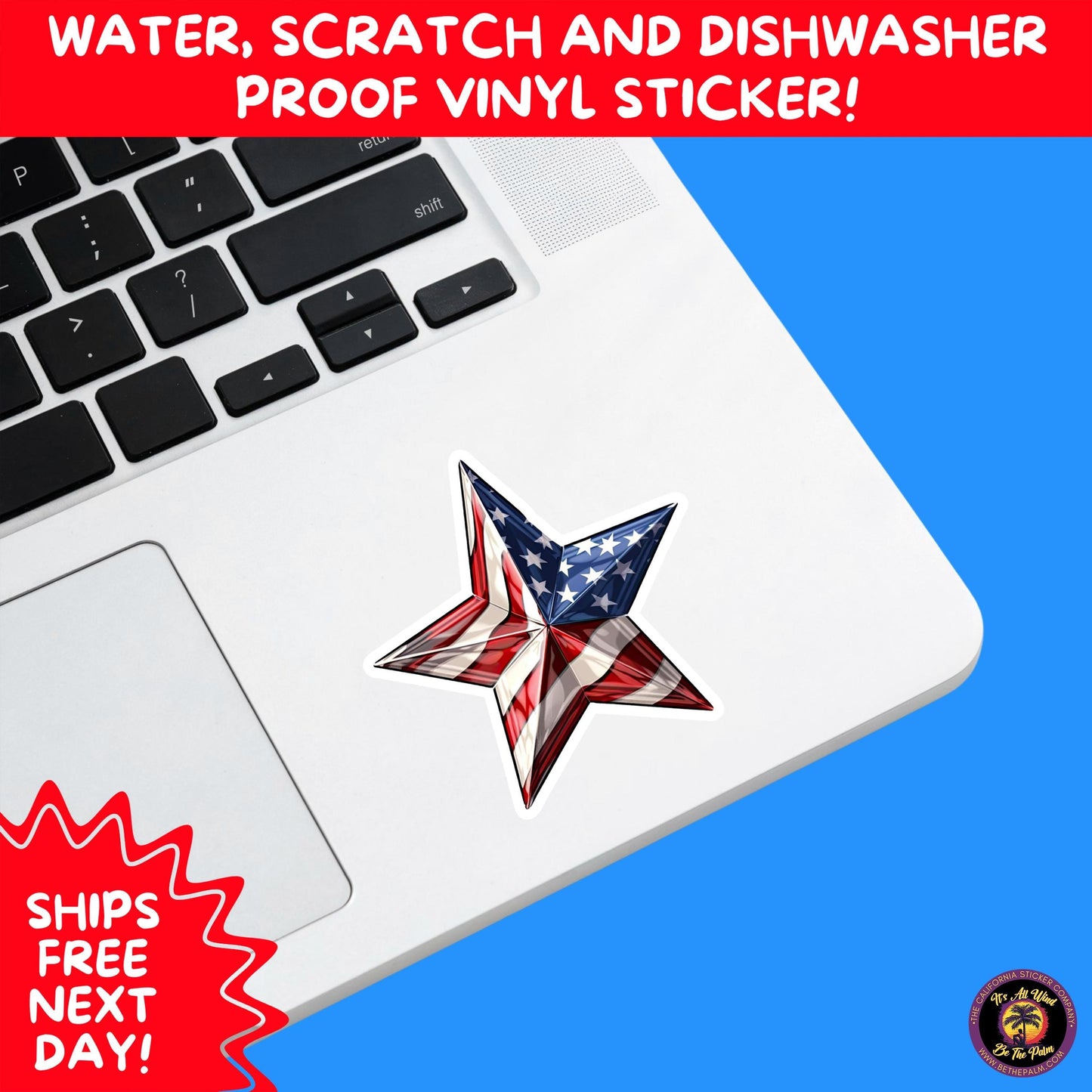 4th of july | sticker pack independence day vinyl decals, usa flag, fireworks, red white blue summer holiday patriotic sticker set