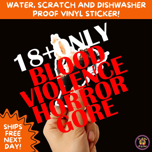 GORE HORROR STICKERS | Creepy Vibe Aesthetic – Blood, Skulls, Guts, and Creepy Vinyl Art for Halloween and Alternative Style Fans