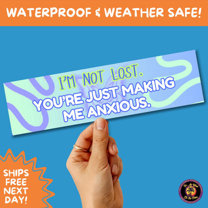 BUMPER STICKER | Funny Vinyl Decals for Cars Trucks Laptops Durable Waterproof Outdoor Sticker Gift for Drivers and Road Trips