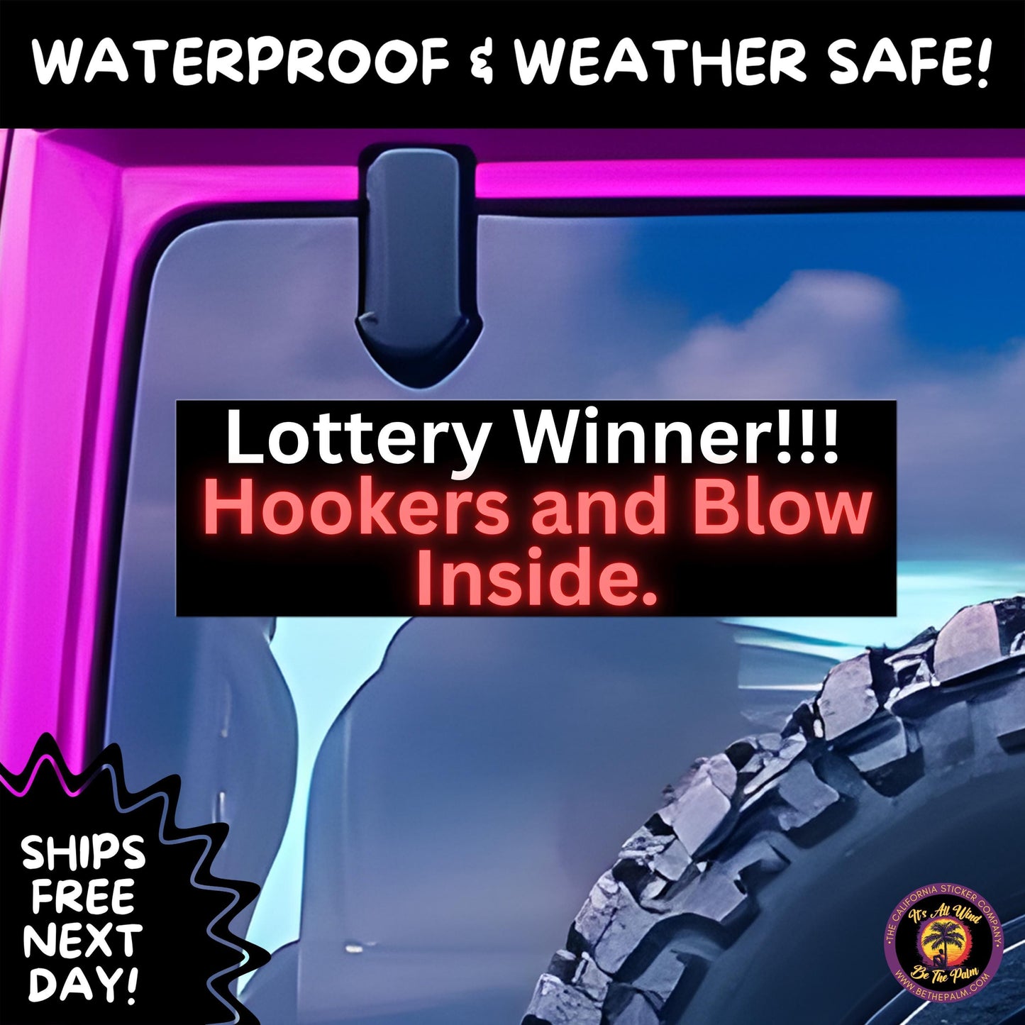 BUMPER STICKER | Funny Vinyl Decals for Cars Trucks Laptops Durable Waterproof Outdoor Sticker Gift for Drivers and Road Trips