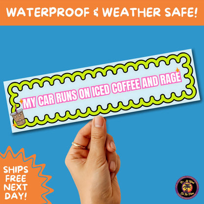 BUMPER STICKER | Funny Vinyl Decals for Cars Trucks Laptops Durable Waterproof Outdoor Sticker Gift for Drivers and Road Trips