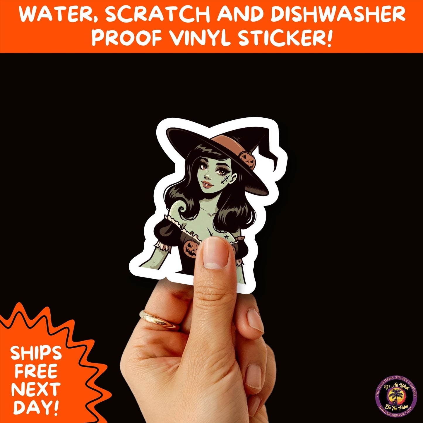 HALLOWEEN VINYL STICKERS | Spooky Ghosts, Witches, Pumpkins, Skulls and Bats – Waterproof Halloween Sticker Pack for All Ages