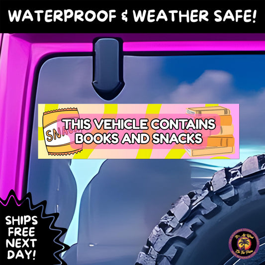 BUMPER STICKER | Funny Vinyl Decals for Cars Trucks Laptops Durable Waterproof Outdoor Sticker Gift for Drivers and Road Trips