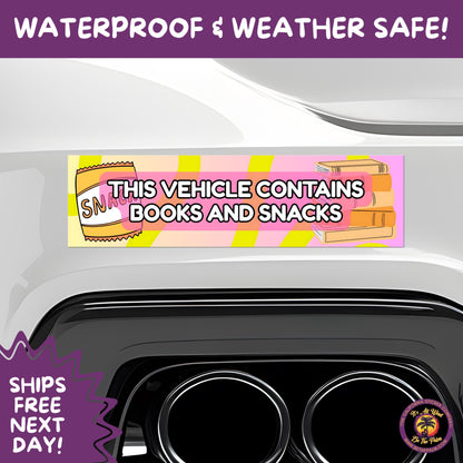 BUMPER STICKER | Funny Vinyl Decals for Cars Trucks Laptops Durable Waterproof Outdoor Sticker Gift for Drivers and Road Trips