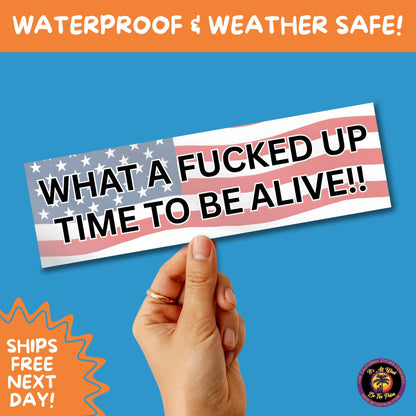 BUMPER STICKER | Funny Vinyl Decals for Cars Trucks Laptops Durable Waterproof Outdoor Sticker Gift for Drivers and Road Trips
