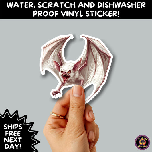 GOTHIC BAT STICKERS | for Alternative Aesthetic Lovers Spooky Vibe Cute Creepy Goth Accessories for Journal Laptop or Water Bottle Decor