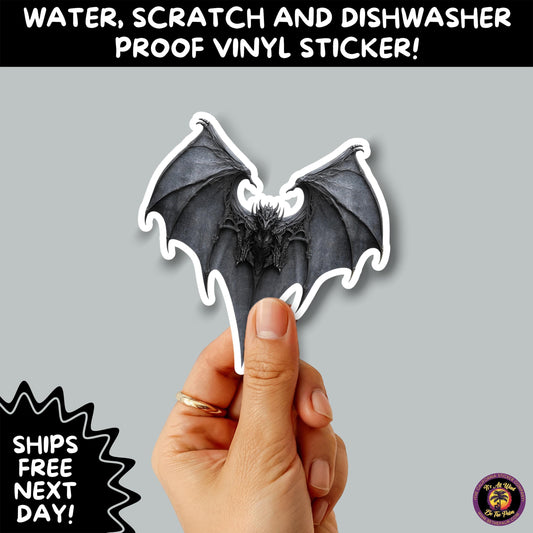 GOTHIC BAT STICKERS | for Alternative Aesthetic Lovers Spooky Vibe Cute Creepy Goth Accessories for Journal Laptop or Water Bottle Decor