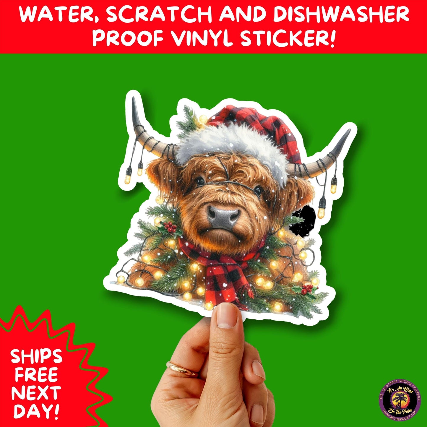 CHRISTMAS STICKER PACK | Festive Holiday Decor Vinyl Stickers Perfect for Journals Gifts Planners Stocking Stuffers Winter Aesthetic Fun