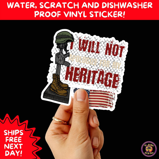 VETERAN STICKERS | Veteran Made Patriotic Vinyl Decals for Military Support, Army Navy Marine Veteran Gifts, American Flag Bumper Sticker