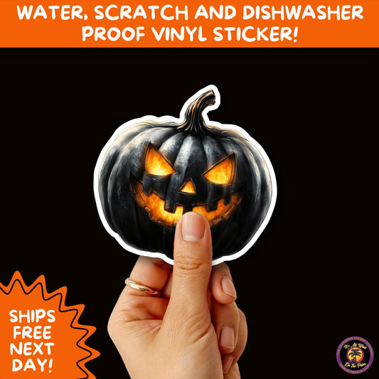 JACK O LANTERN | Aesthetic Halloween Stickers for Planners, Laptops, Water Bottles, and Spooky Autumn Craft Projects