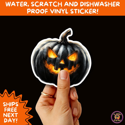 JACK O LANTERN | Aesthetic Halloween Stickers for Planners, Laptops, Water Bottles, and Spooky Autumn Craft Projects