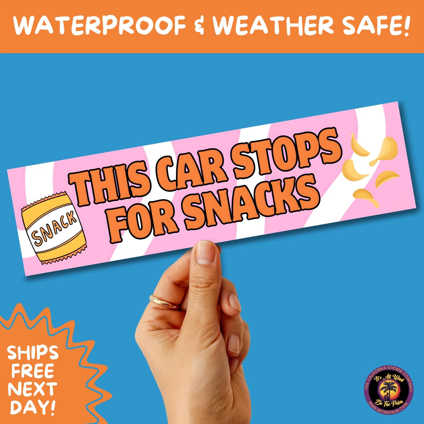 BUMPER STICKER | Funny Vinyl Decals for Cars Trucks Laptops Durable Waterproof Outdoor Sticker Gift for Drivers and Road Trips