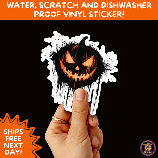 JACK O LANTERN | Aesthetic Halloween Stickers for Planners, Laptops, Water Bottles, and Spooky Autumn Craft Projects