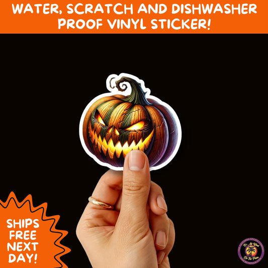 JACK O LANTERN | Aesthetic Halloween Stickers for Planners, Laptops, Water Bottles, and Spooky Autumn Craft Projects
