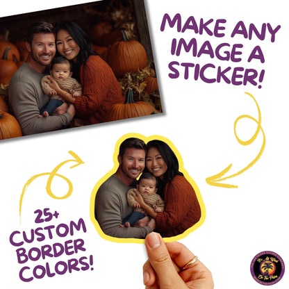 FAMILY PHOTO STICKER | funny sticker, laptop sticker, anxiety, stickers for hydro, vinyl stickers, meme sticker, water bottle sticker