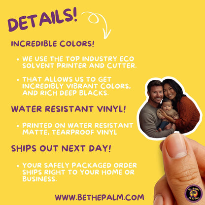 FAMILY PHOTO STICKER | funny sticker, laptop sticker, anxiety, stickers for hydro, vinyl stickers, meme sticker, water bottle sticker