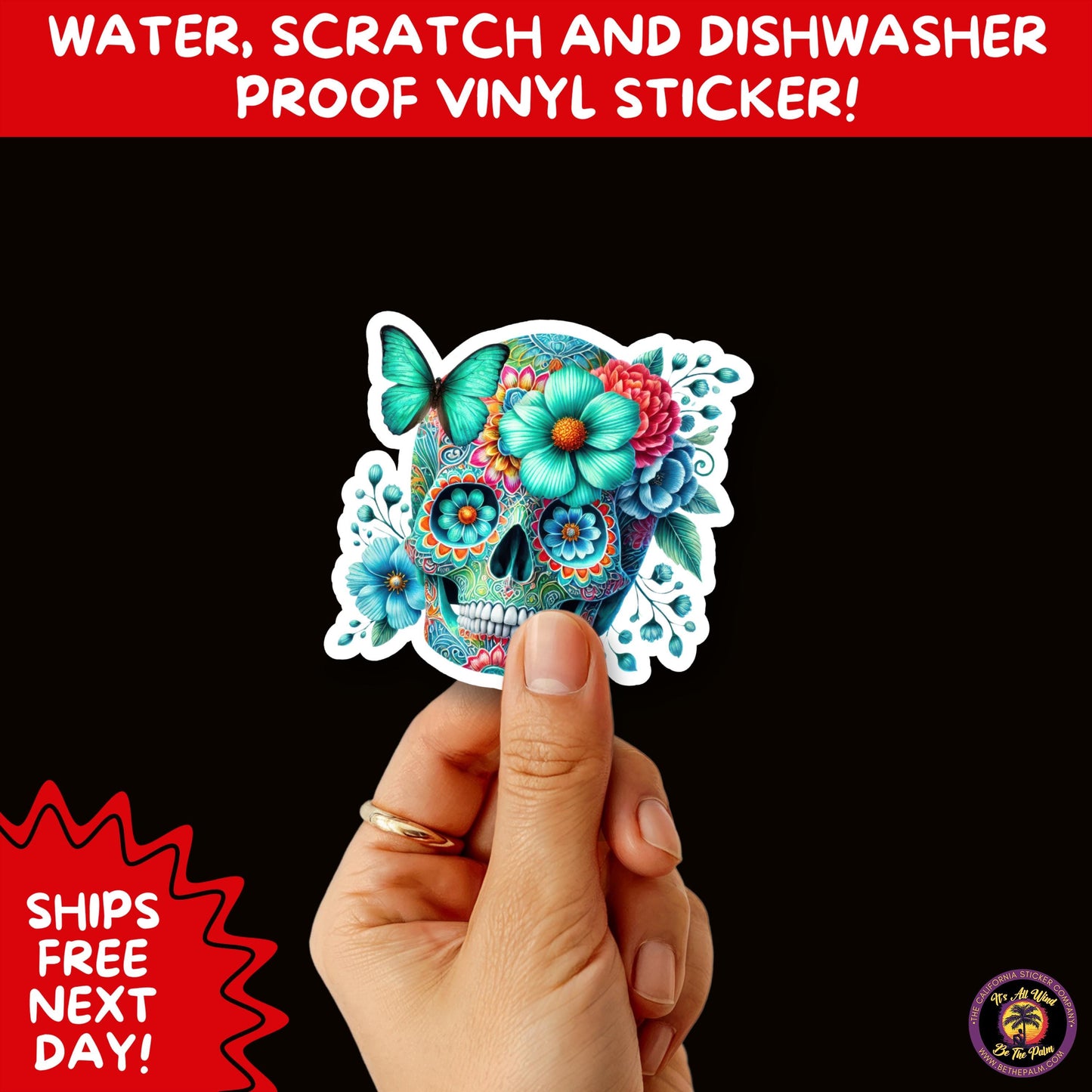 SUGAR SKULL STICKERS Day of the Dead Aesthetic Sticker Pack for Journals Laptops Water Bottles Halloween Decor and Spooky Season Gifts