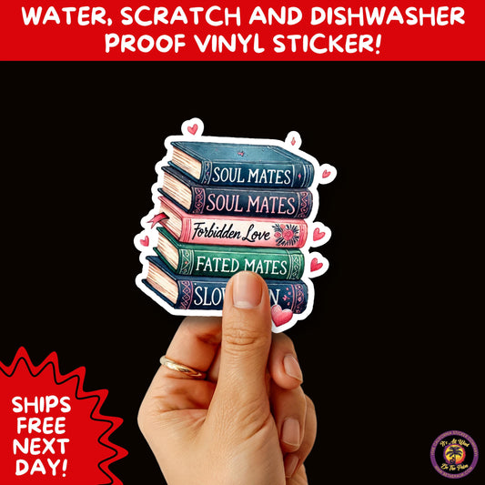 SMUT BOOK LOVER | Stickers – Funny Romance Sticker Pack for Readers, Booktok Gifts, Steamy Books, Kindle Accessories, Waterproof Vinyl
