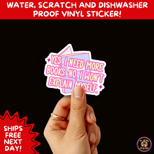 SMUT BOOK LOVER | Stickers – Funny Romance Sticker Pack for Readers, Booktok Gifts, Steamy Books, Kindle Accessories, Waterproof Vinyl