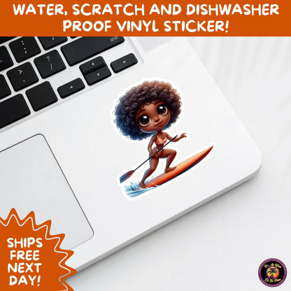 FUN BEACH STICKERS with Bikini Designs, Perfect for Travel Journals, Water Bottles, Tumblers, Laptops, Scrapbooks, and Summer Decor