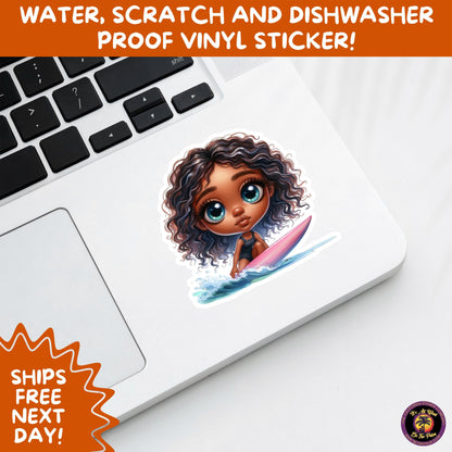 FUN BEACH STICKERS with Bikini Designs, Perfect for Travel Journals, Water Bottles, Tumblers, Laptops, Scrapbooks, and Summer Decor