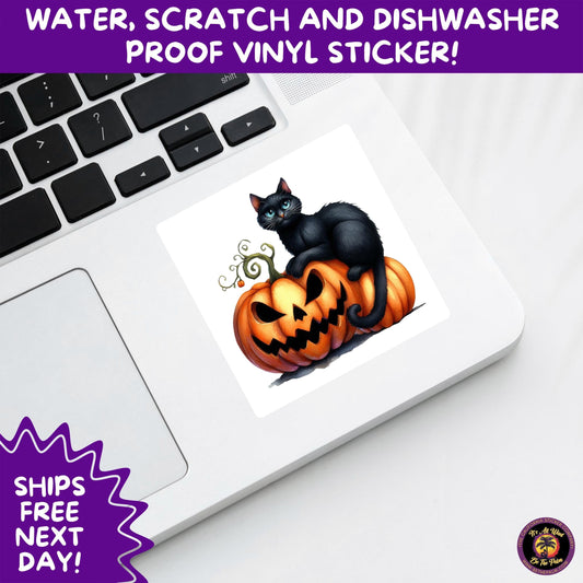 HALLOWEEN VINYL STICKERS | Spooky Ghosts, Witches, Pumpkins, Skulls and Bats – Waterproof Halloween Sticker Pack for All Ages