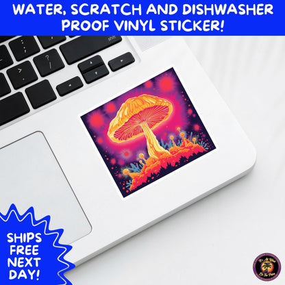 PSYCHEDELIC ART STICKERS | Trippy Groovy Vinyl Decals for Journals, Water Bottles, Laptops, Hippie Aesthetic Stickers for Vibe Lovers