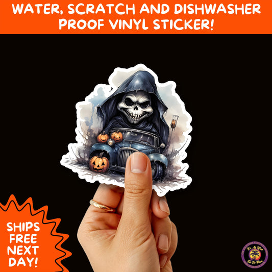 HALLOWEEN VINYL STICKERS | Spooky Ghosts, Witches, Pumpkins, Skulls and Bats – Waterproof Halloween Sticker Pack for All Ages
