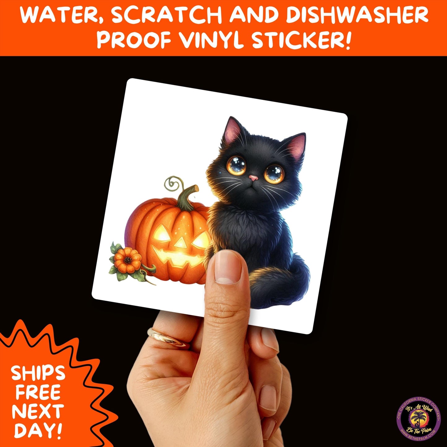 HALLOWEEN VINYL STICKERS | Spooky Ghosts, Witches, Pumpkins, Skulls and Bats – Waterproof Halloween Sticker Pack for All Ages