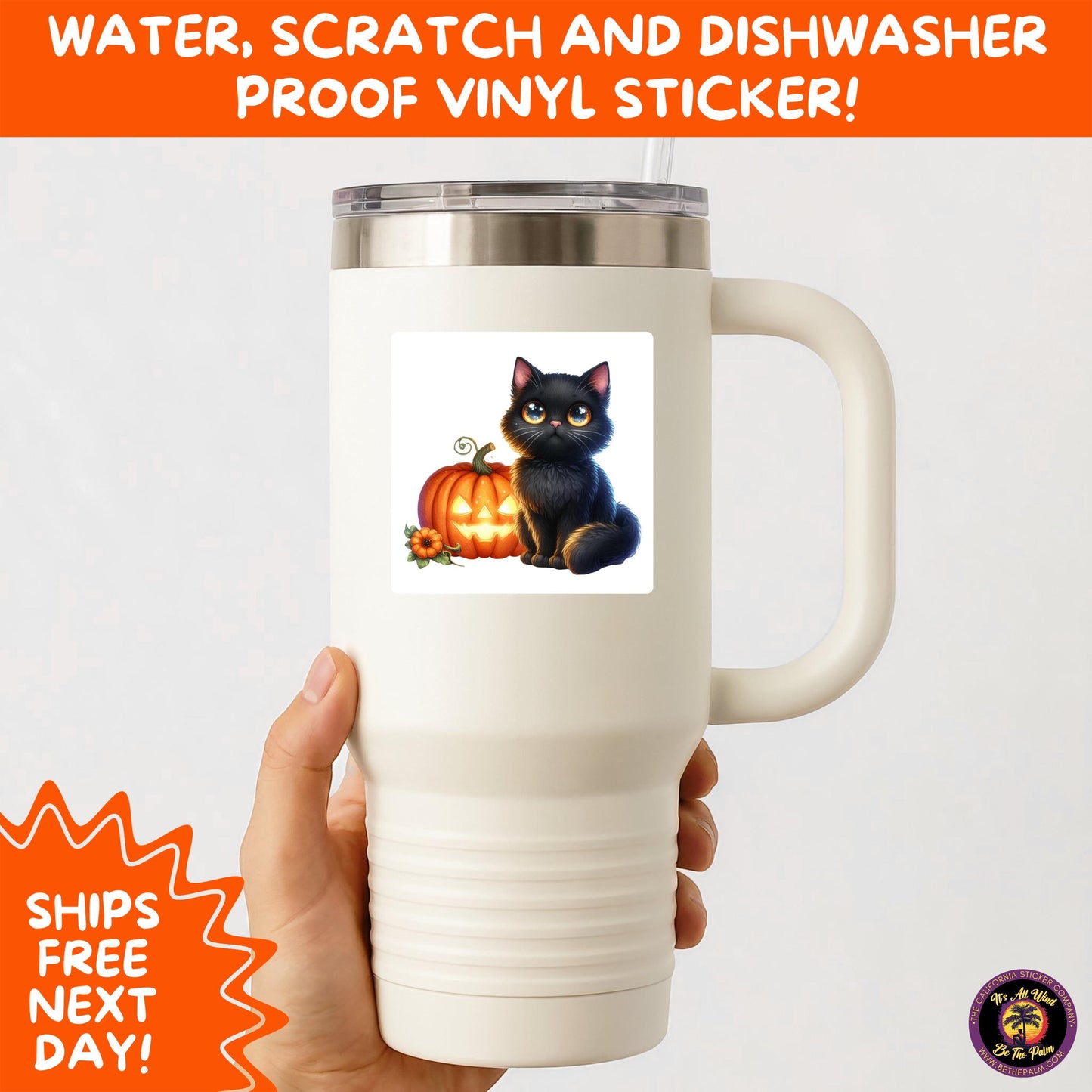 HALLOWEEN VINYL STICKERS | Spooky Ghosts, Witches, Pumpkins, Skulls and Bats – Waterproof Halloween Sticker Pack for All Ages
