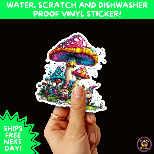 PSYCHEDELIC ART STICKERS | Trippy Groovy Vinyl Decals for Journals, Water Bottles, Laptops, Hippie Aesthetic Stickers for Vibe Lovers