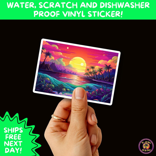 PSYCHEDELIC ART STICKERS | Trippy Groovy Vinyl Decals for Journals, Water Bottles, Laptops, Hippie Aesthetic Stickers for Vibe Lovers