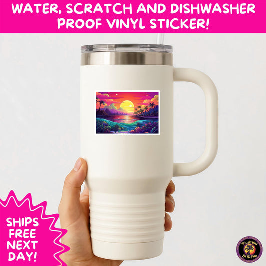 PSYCHEDELIC ART STICKERS | Trippy Groovy Vinyl Decals for Journals, Water Bottles, Laptops, Hippie Aesthetic Stickers for Vibe Lovers