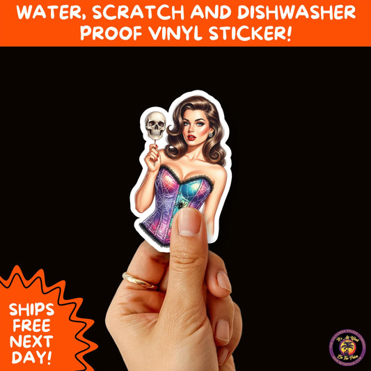 HALLOWEEN VINYL STICKERS | Spooky Ghosts, Witches, Pumpkins, Skulls and Bats – Waterproof Halloween Sticker Pack for All Ages