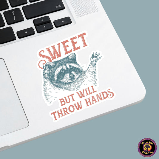 RACCOON STICKER | funny sticker, laptop sticker, stickers, stickers for hydro, vinyl stickers, meme sticker, water bottle sticker