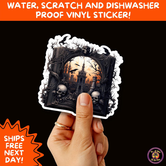 HALLOWEEN VINYL STICKERS | Spooky Ghosts, Witches, Pumpkins, Skulls and Bats – Waterproof Halloween Sticker Pack for All Ages