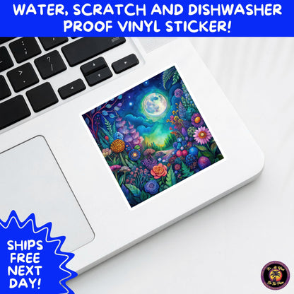 PSYCHEDELIC ART STICKERS | Trippy Groovy Vinyl Decals for Journals, Water Bottles, Laptops, Hippie Aesthetic Stickers for Vibe Lovers