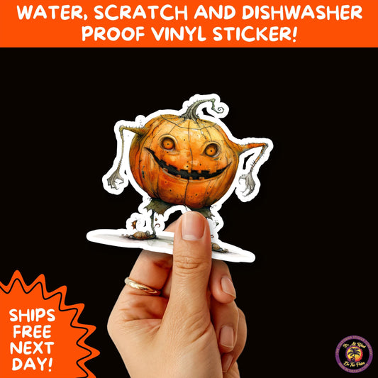 HALLOWEEN VINYL STICKERS | Spooky Ghosts, Witches, Pumpkins, Skulls and Bats  Waterproof Halloween Sticker Pack for All Ages