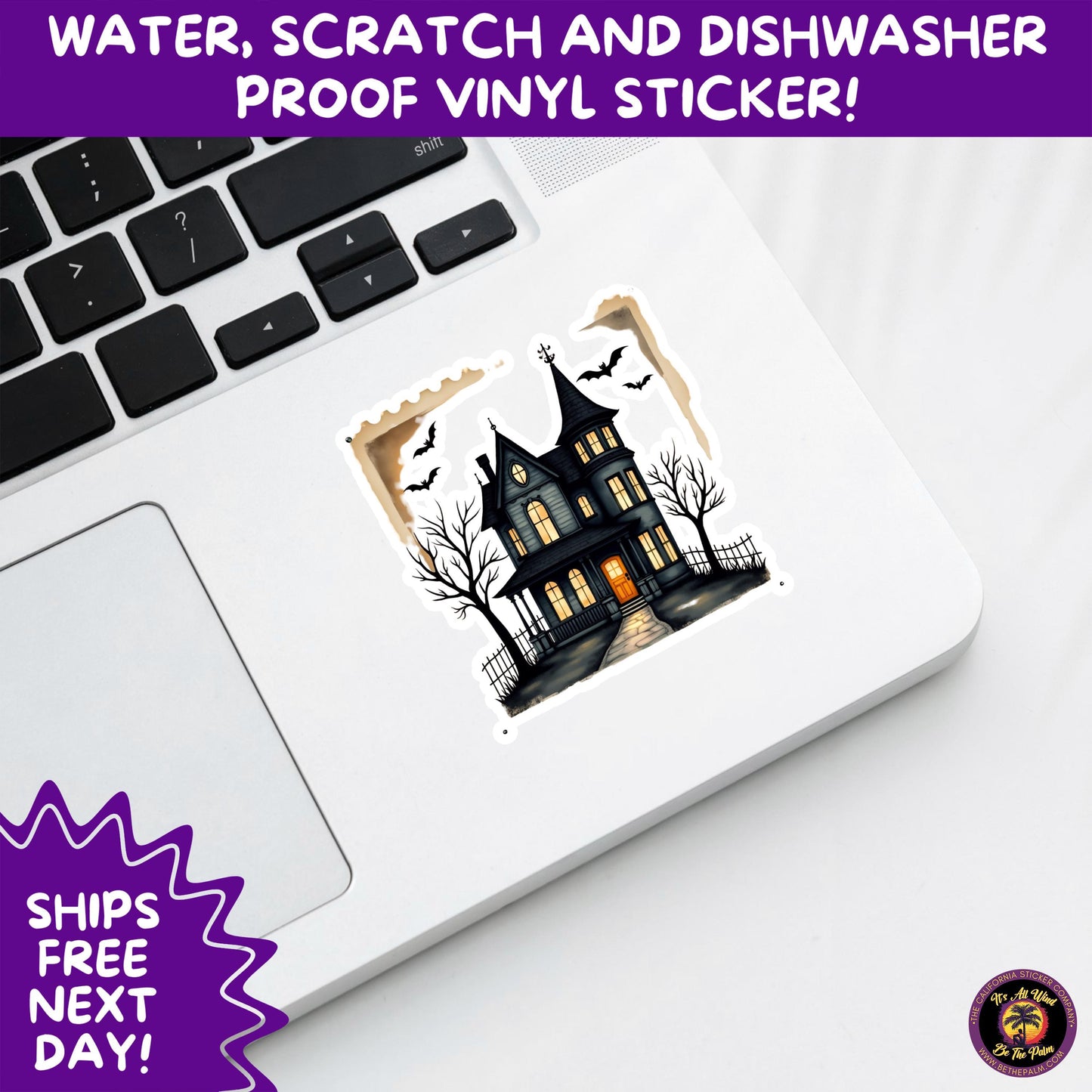HALLOWEEN VINYL STICKERS | Spooky Ghosts, Witches, Pumpkins, Skulls and Bats – Waterproof Halloween Sticker Pack for All Ages